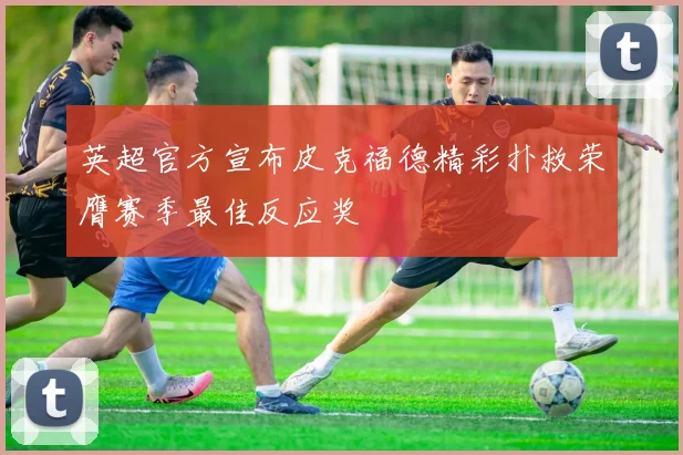 英超官方宣布皮克福德精彩扑救荣膺赛季最佳反应奖
