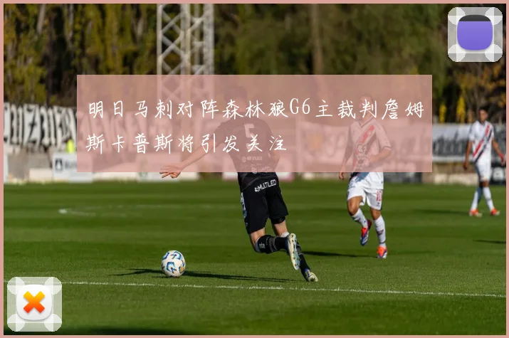 明日马刺对阵森林狼G6主裁判詹姆斯卡普斯将引发关注